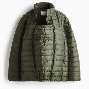 H&M Mama maternity baby wearing puffer